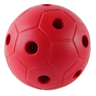 Klokkeball i skum 22 cm r&#248;d Ball med bjelle for svaksynte