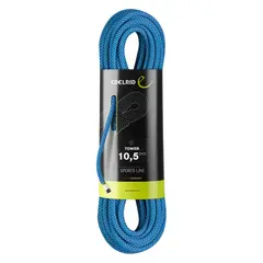 Klatretau Edelrid Tower 10,5mmx50m Dynamisk enkelttau | bl&#229;