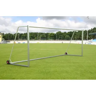 Fotballm&#229;l 7,32x2,44 m helsveiset 11&#39;er m&#229;l | Oval profil | Med hjul