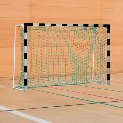 H&#229;ndballm&#229;l 3x2m | IHF-godkjent Svart/S&#248;lv | Faste nettb&#248;yler