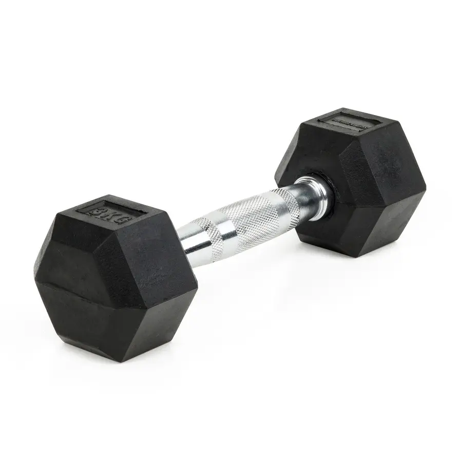 Manual Sport-Thieme Rubber Hex 3 kg 1 stk. dumbbell 