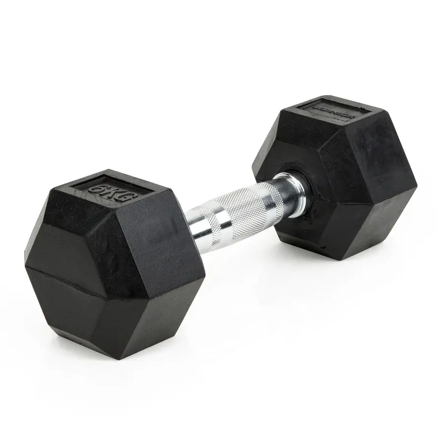 Manual Sport-Thieme Rubber Hex 6 kg 1 stk. dumbbell 