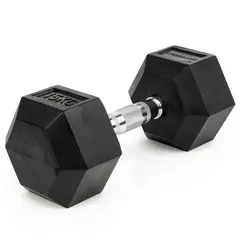 Manual Sport-Thieme Rubber Hex 15 kg 1 stk. dumbbell