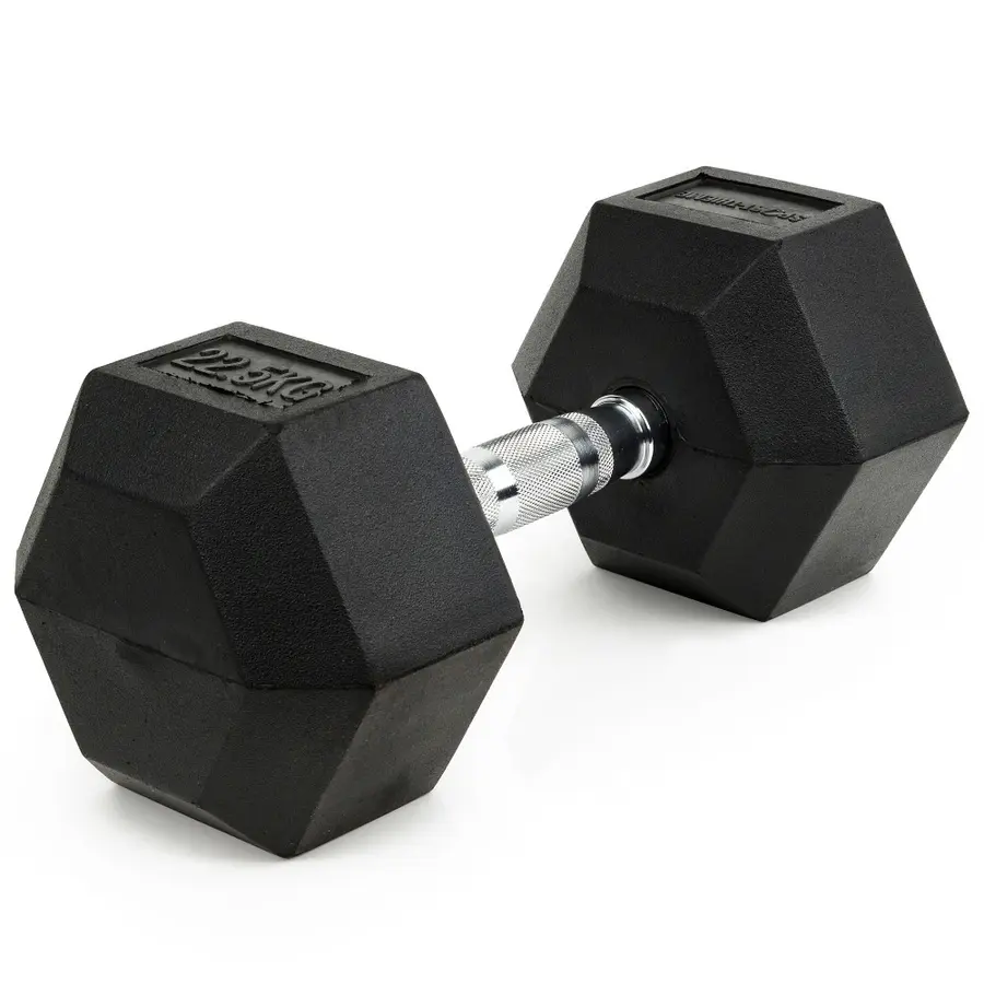 Manual Sport-Thieme Rubber Hex 22,4 kg 1 stk. dumbbell 