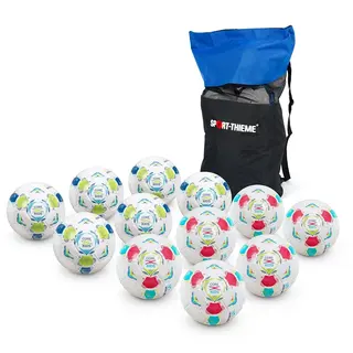 Junior Fotballsett (12 baller + bag) Lek og trening | Gress eller innend&#248;rs