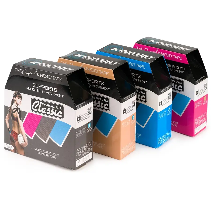 Kinesiotape Kinesio Tex Classic Svart Lengde 31,5 m | Bredde 5 cm 