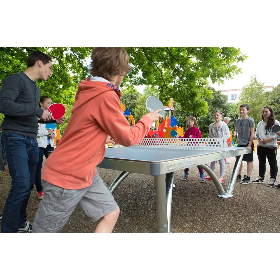 Bordtennisbord Cornilleau Park Utendørs | Grå | Med stålnett 