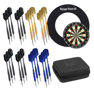 Dartskive Kings Dart Set Professional Dart | Surround | 24 piler | liten bag