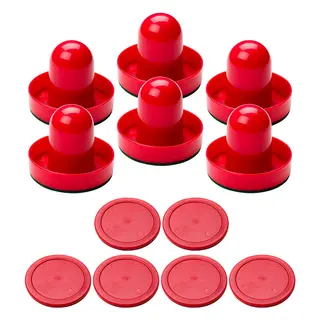 95 mm Airhockey pusher Standard Sett med 6 skyvere og 6 pucker