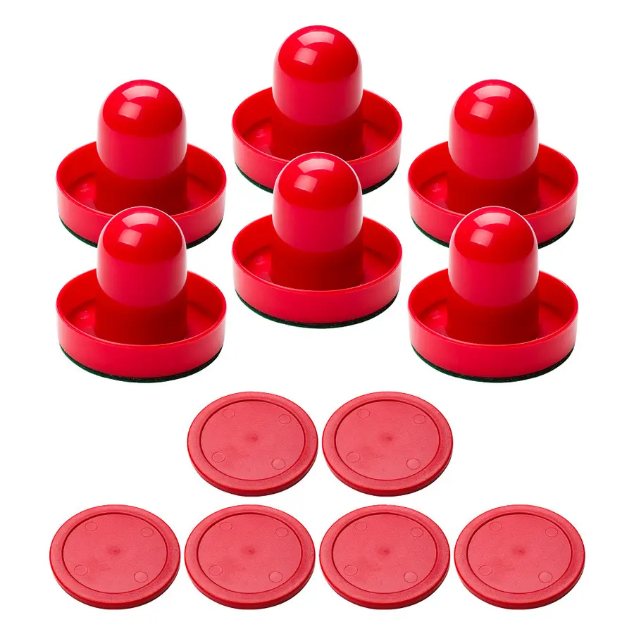 95 mm Airhockey pusher Standard Sett med 6 skyvere og 6 pucker 