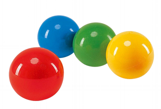 Freeball - velg st&#248;rrelse 4 stk. | Lett gummiball | Lateksfri
