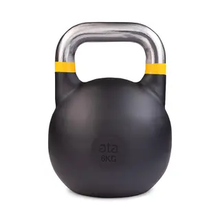 Kettlebell Comp. ata Pro Elite 6 kg 6 kg | 1 stk | Svart med gul