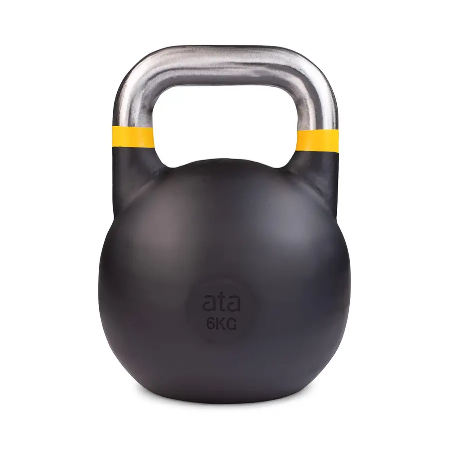 Kettlebell Comp. ata Pro Elite 6 kg 6 kg | 1 stk | Svart med gul 