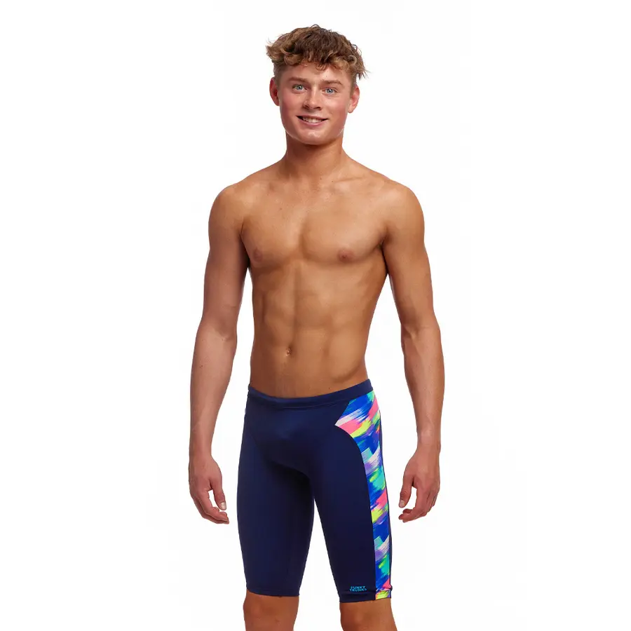 Streaky Strokes Badebukse jr 140 cm Funky Trunks | Training Jammer 