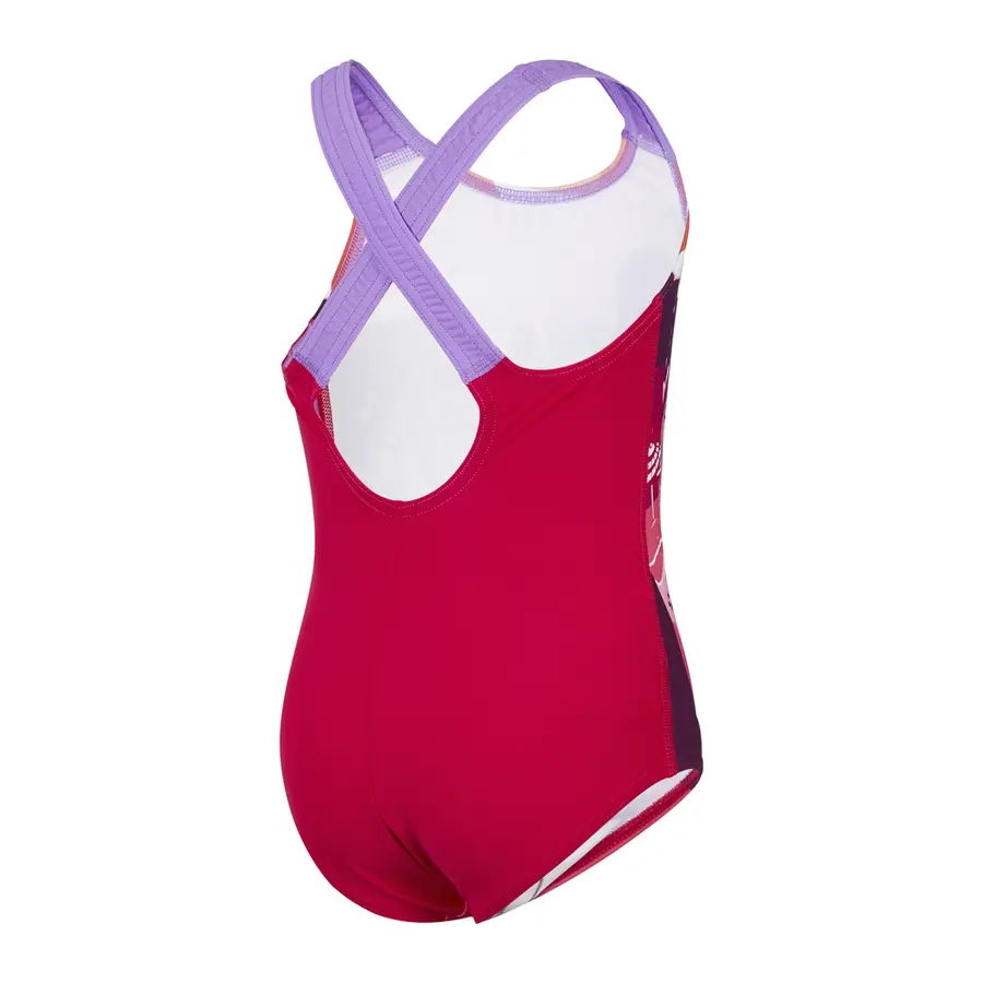 Printed Crossback Badedrakt jr 104 Speedo | Lilla/Rosa | EnduraFlex 