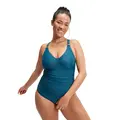 V Neck Shaping Badedrakt Speedo | Dark Teal | ECO BodyFit Rec