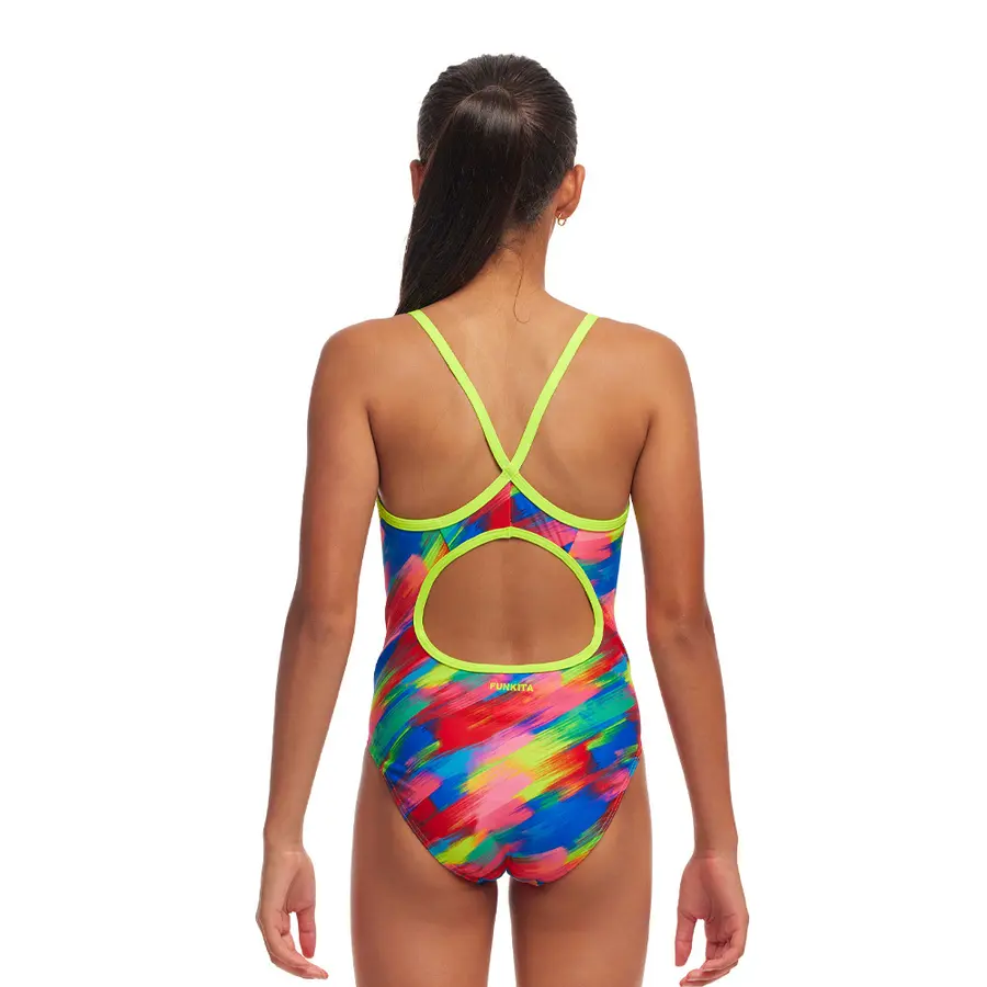 Stroked Badedrakt jr 152cm Funkita | Diamond Back One Piece 