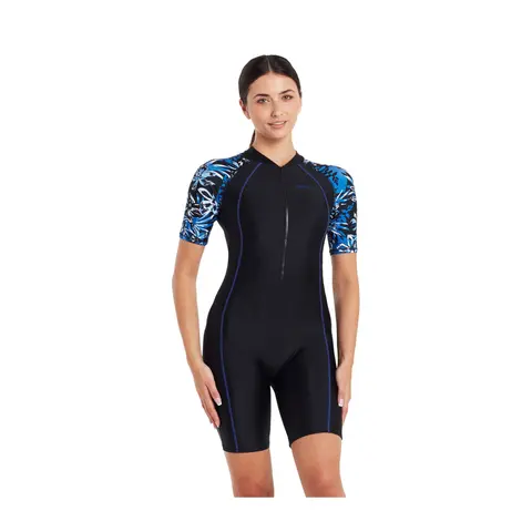 Sapphire Knee Suit Sleeve Print Zoggs |  Svart/Flerfarget | Elastomax