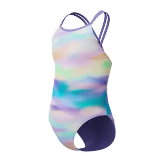 Speedo Printed Twinstrap jr Speedo | Lilla/Flerfarget | Endurabrite