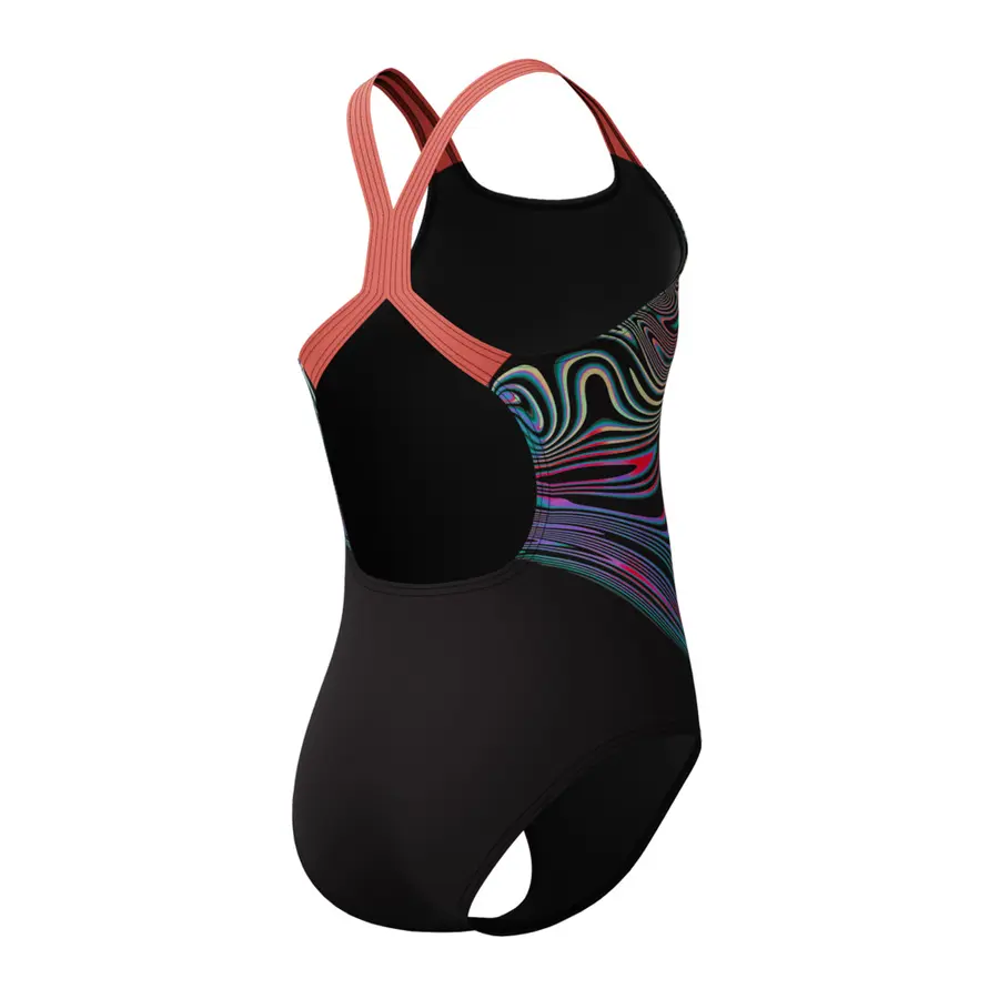 Speedo Placement Powerback jr 116 Speedo | Svart/Flerfarget | Endurance+ 