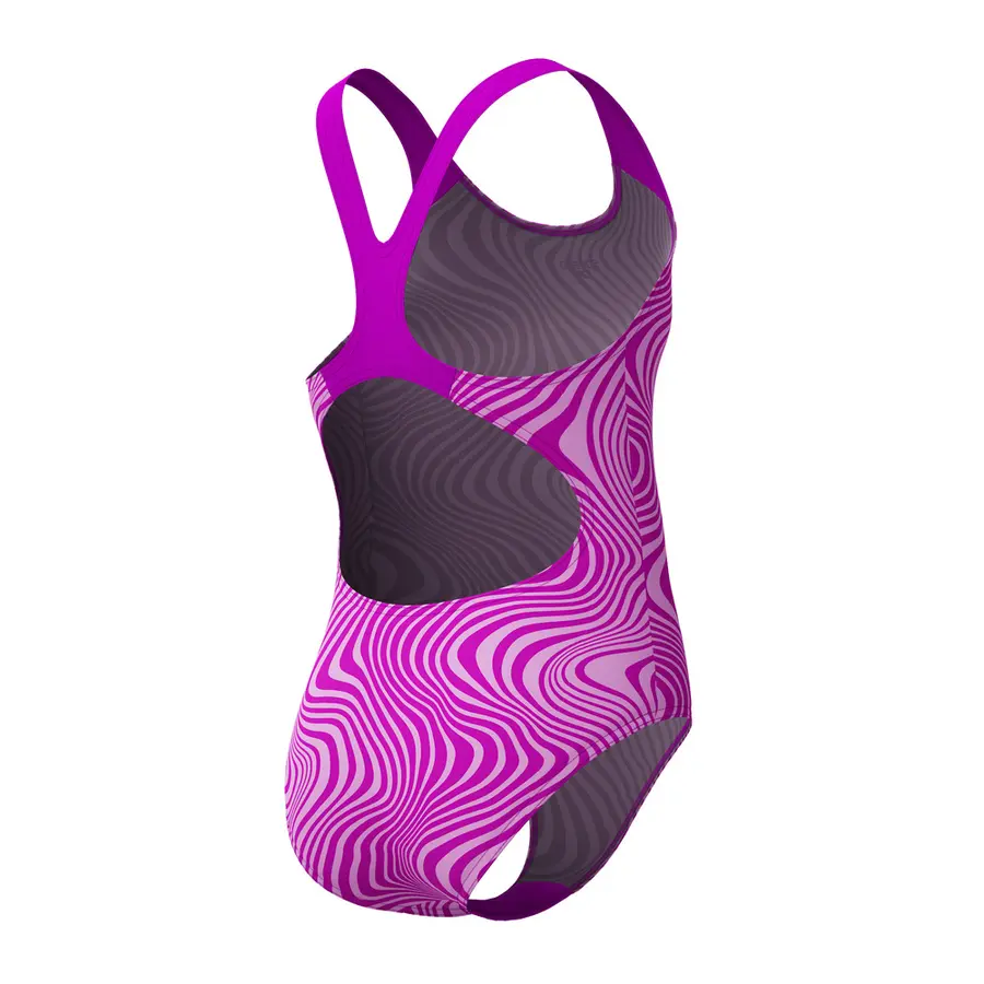 Allover Digital Badedrakt jr 116 Speedo | Rosa | EnduraFlex 