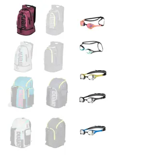 Arena Backpack Ryggsekk Utstyrspakke Ryggsekk | Kickboard | Sv&#248;mmebrille