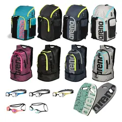 Arena Backpack Ryggsekk Utstyrspakke Ryggsekk | Kickboard | Sv&#248;mmebrille