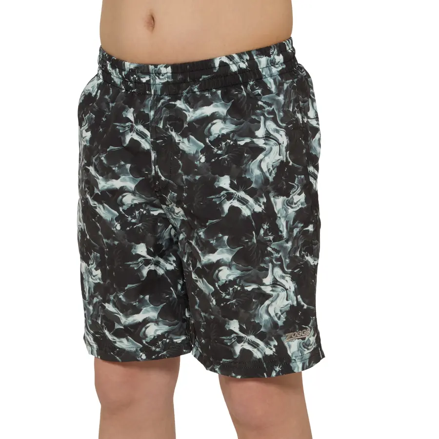 Hydro 15 Badeshorts jr 140cm Zoggs | Svart/Flerfarget | Ecodura 