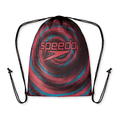 Speedo Equipment Mesh Bag Svart/Bl&#229;/R&#248;d oppbevaringspose