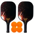 Pickleballracket Franklin Decimator Trening og match | 2 racketer | 4 baller