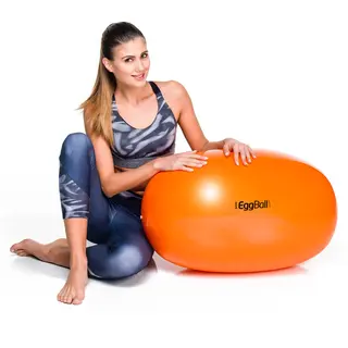 Terapiball - Eggball oransje 55 cm Styrke og stabiliserings&#248;velser