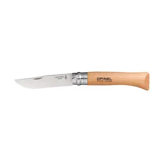 Opinel N&#176;10 Stainless Steel Foldekniv Flerbrukskniv for tur og hverdag