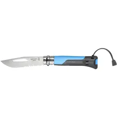 Opinel N&#176;08 Outdoor Foldekniv | Bl&#229; Solid lommekniv for hverdagsturene