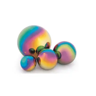 Reflekterende Speilballer Flerfarget Sett med 4 baller i ulike st&#248;rrelser